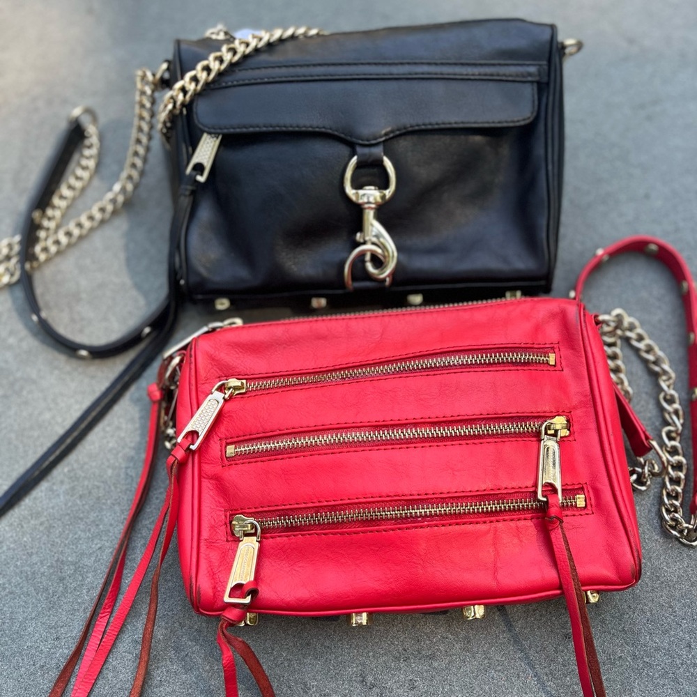 Rebecca Minkoff Black and Red Crossbody Bags